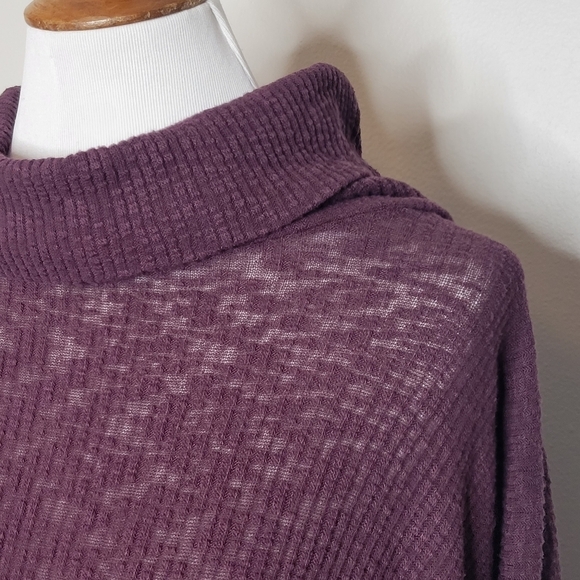 Free People Beach World Traveler Pullover Split‎ Back Oversized Sweater Top S - Picture 4 of 11